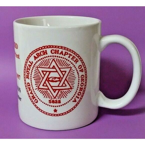 🏛️ Masonic Mug 1997 Shriners Georgia ☕ Freemason Gift - Picture 2 of 9